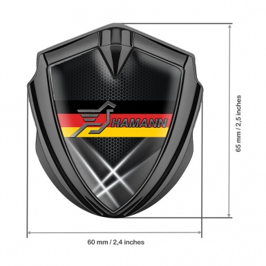 Hamann Emblem Self Adhesive Graphite Light Shafts Germany Flag Edition