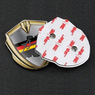 Hamann Emblem Ornament Gold Torn Pattern Germany Flag Edition
