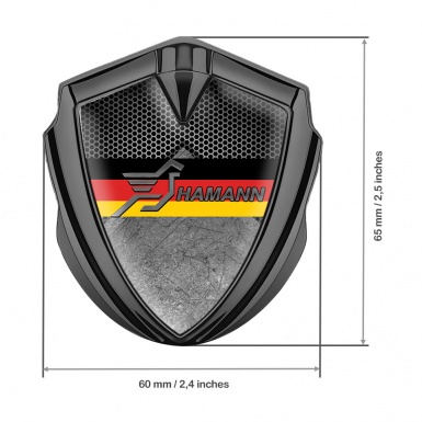 Hamann Silicon Emblem Graphite Rough Stone Germany Flag Edition