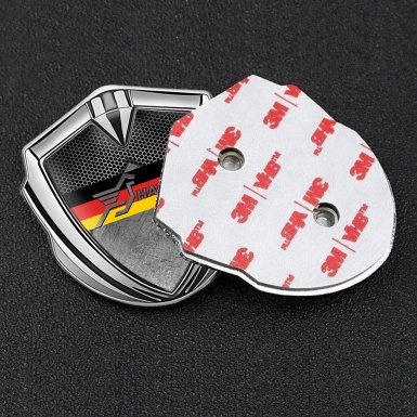 Hamann Silicon Emblem Silver Rough Stone Germany Flag Edition