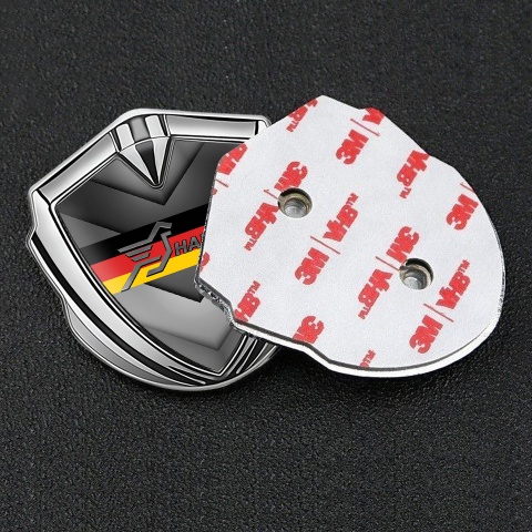 Hamann Domed Emblem Silver Arrow Pattern Germany Flag Edition