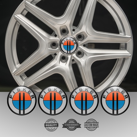 Karma Fisker Wheel Emblems for Center Caps Grey Logo