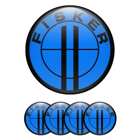 Karma Fisker Emblems for Wheel Center Caps Navy Logo