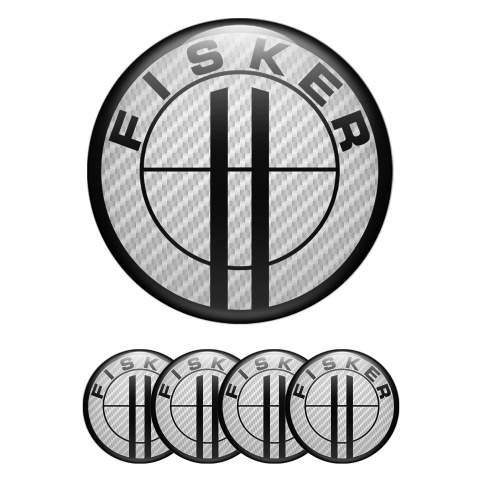 Karma Fisker Emblem for Wheel Center Caps Light Carbon Edition