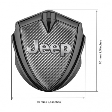 Jeep Emblem Aufkleber Autozubehor Graphit Tonfarbe Grau Carbon Design 