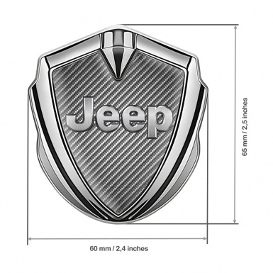 Jeep Emblem Aufkleber Autozubehor Silbertonfarbe Grau Carbon Design