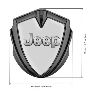 Jeep Seitenflugel Emblem Aufkleber Graphit Tonfarbe Grau Design 