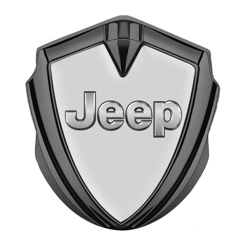 Jeep Bodyside Emblem Self Adhesive Graphite Moon Grey Classic Steel Logo