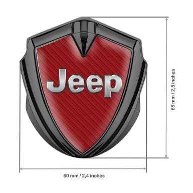 Jeep Emblem Aufkleber Autozubehor Graphit Tonfarbe Rote Carbon Design 