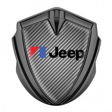 Jeep Emblem Abzeichen selbstklebend Graphit Tonfarbe Grau  Kohlenstoff Auflage 