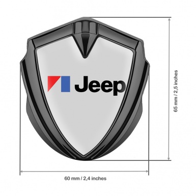 Jeep Emblem Aufkleber Autozubehor Graphit Tonfarbe Grau Auflage 