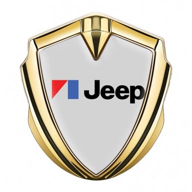 Jeep Emblem Aufkleber Autozubehor Goldtonfarbe Grau Auflage