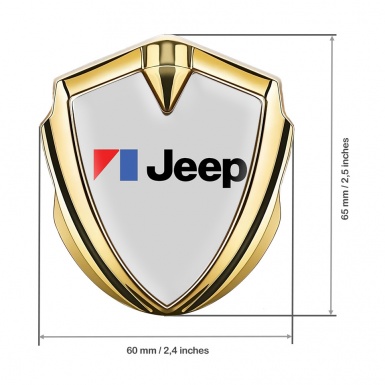 Jeep Emblem Aufkleber Autozubehor Goldtonfarbe Grau Auflage