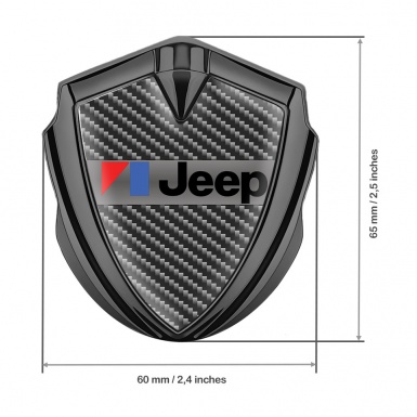 Jeep Selbstklebendes Metallaufkleber Emblem Graphit Tonfarbe Dunkles Carbon Auflage 