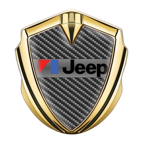 Jeep Bodyside Domed Emblem Gold Dark Carbon American Motors Variant