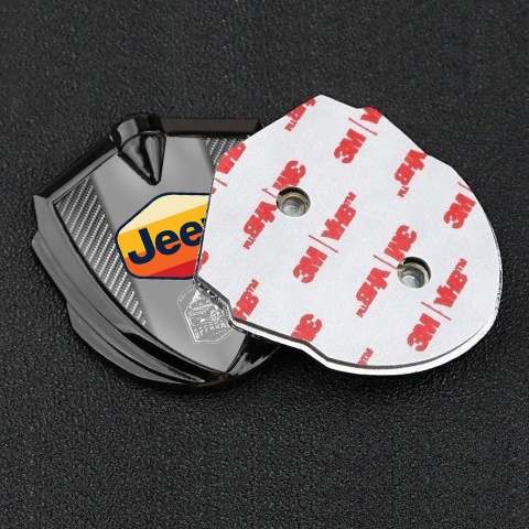 Jeep Domed Emblem Badge Graphite Light Carbon Multicolor Logo Edition