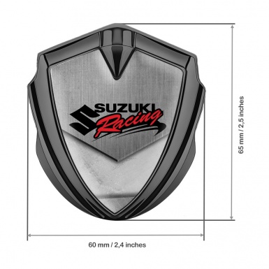 Suzuki Emblem Car Badge Graphite Tarmac Texture Racing Logo Design