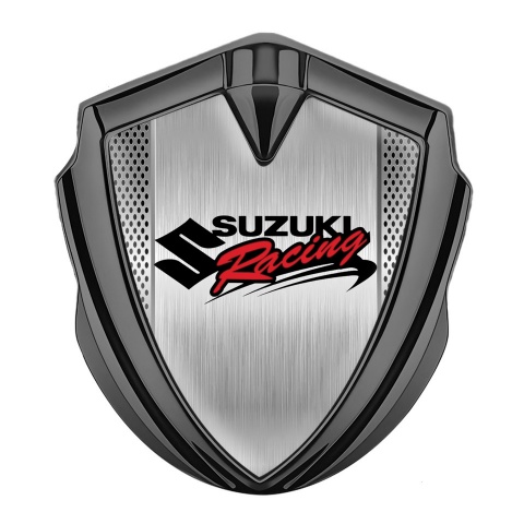 Suzuki Badge Self Adhesive Graphite Center Panel Racing Logo Edition