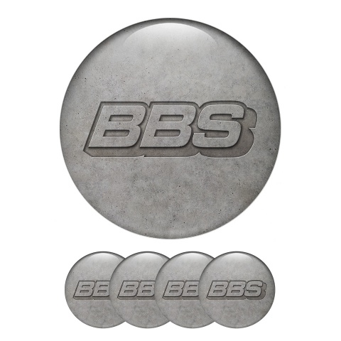 BBS Wheel Center Cap Domed Stickers Sand Plaster