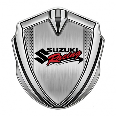 Suzuki Badge Self Adhesive Silver Center Panel Racing Logo Edition