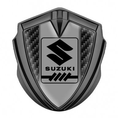 Suzuki Fender Emblem Badge Graphite Black Carbon Black Gearshift Logo