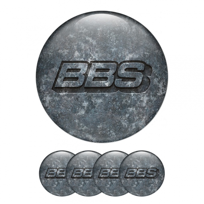 BBS Wheel Center Caps Emblem Retro Stone Plaster