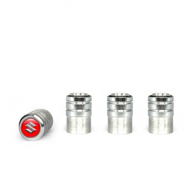 Suzuki Valve Caps Aluminium 4 pcs Red