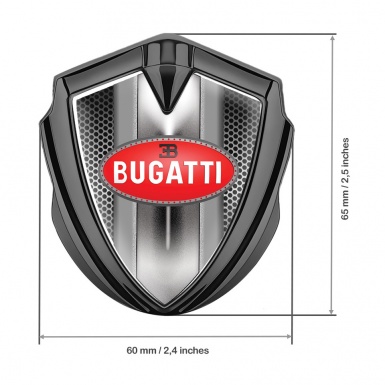 Bugatti Badge Self Adhesive Graphite Light Grate Frame Italian Design