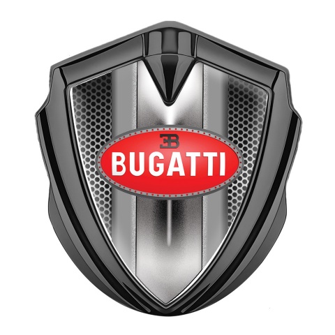 Bugatti Badge Self Adhesive Graphite Light Grate Frame Italian Design