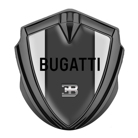 Bugatti Bodyside Domed Emblem Graphite Moon Grey Light Logo Design