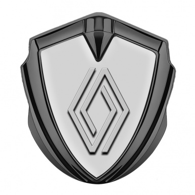Renault Fender Emblem Badge Graphite Moon Grey Modern Logo Variant
