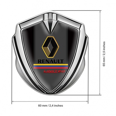 Renault GT Silicon Emblem Silver Black Base Limited Edition