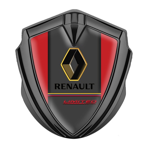 Renault GT Bodyside Emblem Self Adhesive Graphite Red Base Limited Edition
