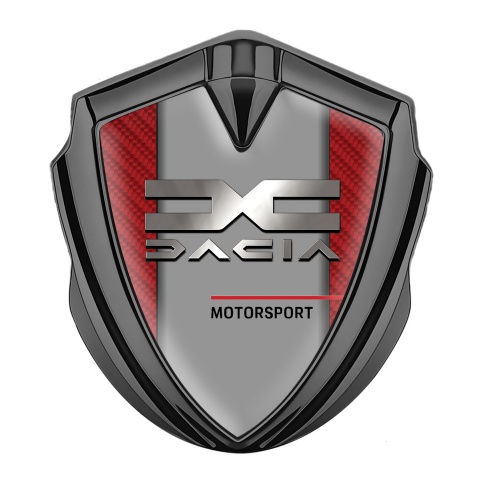 Dacia Bodyside Emblem Self Adhesive Graphite Red Carbon Metallic Logo