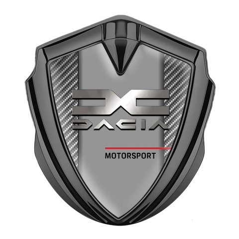 Dacia Domed Emblem Badge Graphite Light Carbon Metallic Logo Edition