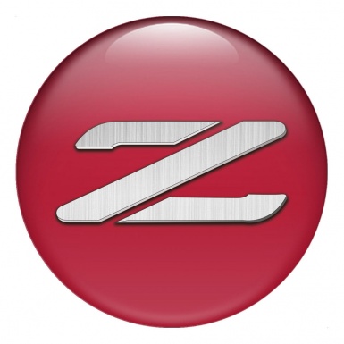 Nissan Z Emblems for Center Wheel Caps Red Logo