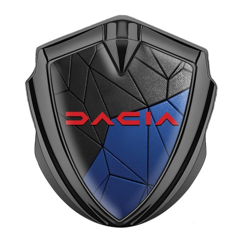 Dacia Fender Emblem Badge Graphite Blue Mosaic Crimson Logo Edition