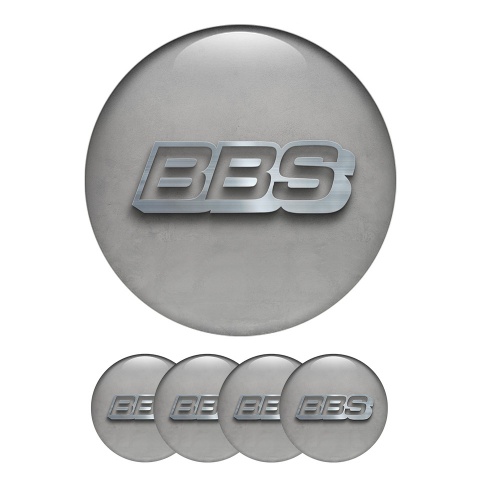 BBS Wheel Center Caps Emblem Gray