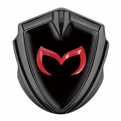 Mazda Emblem Ornament Graphite Black Print Crimson Logo Edition