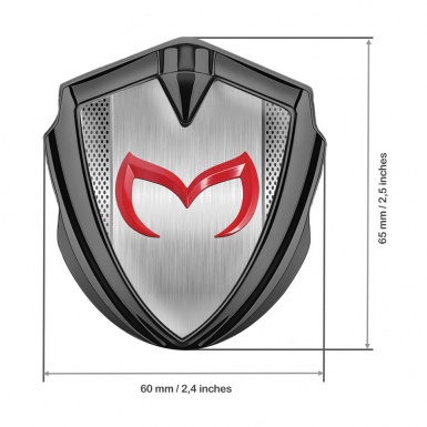Mazda Emblem Car Badge Graphite Solid Panel Crimson Logo Edition