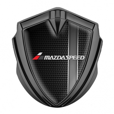 Mazda Speed Badge Self Adhesive Graphite Black Carbon Sport Stripe