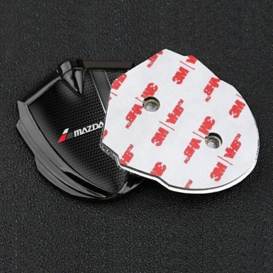 Mazda Speed Badge Self Adhesive Graphite Black Carbon Sport Stripe