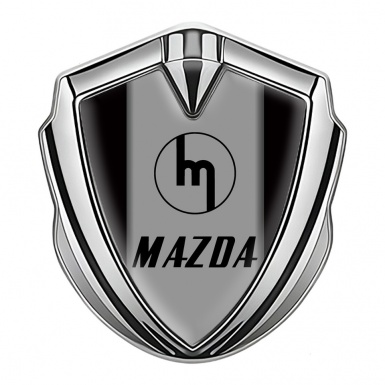 Mazda Emblem Ornament Badge Silver Black Frame Vintage Logo