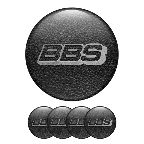 BBS Sticker Wheel Center Hub Cap Black Leather Comfort