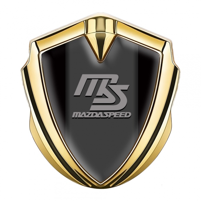 Mazda Speed Emblem Trunk Badge Голд Black Frame Sport Edition