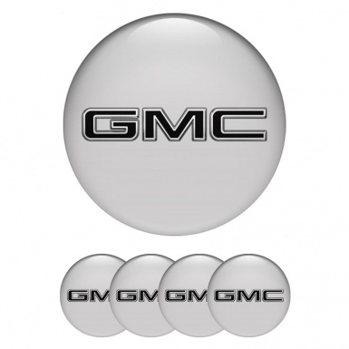 GMC Emblems for Wheel Center Caps Black Logo Edition