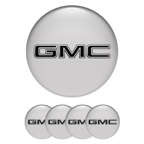 GMC Emblems for Wheel Center Caps Black Logo Edition