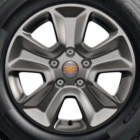 Dacia Silicone Stickers Wheel Center Cap Carbon