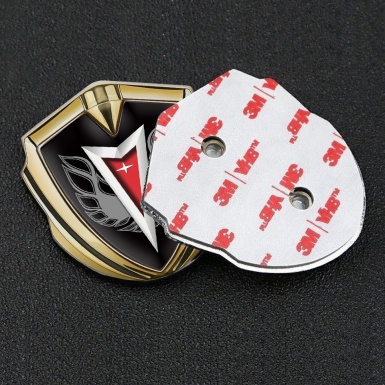 Pontiac Emblem Metal Badge Gold White Firebird Logo Special Edition