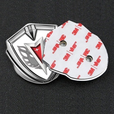 Pontiac Emblem Metal Badge Silver White Firebird Grey Logo Special Edition